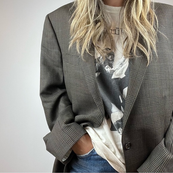 Vintage Ralph Lauren 100% Wool Plaid Preppy Style Jacket Blazer stunning large - Picture 2 of 16